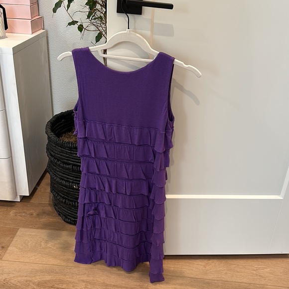 Purple Ruffle Tank Dress - Picture 5 of 5